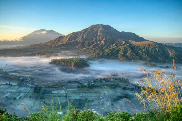 Randonnée sur le mont Batur au lever du soleil